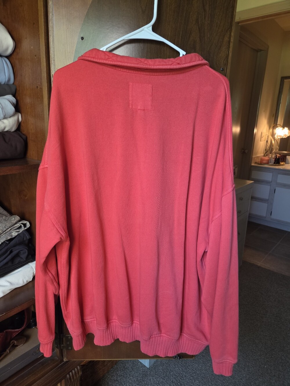 Aerie Oh Snap! Bright Red Pullover Sweatshirt - Picture 6 of 10
